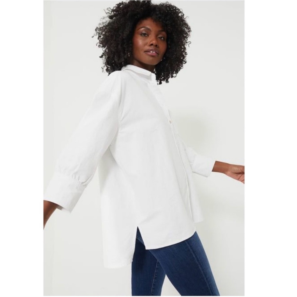 Pomander Place Adair White Button-Up Blouse